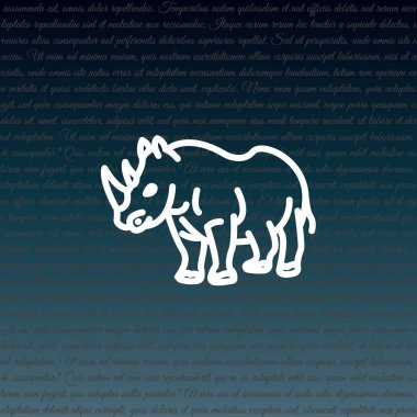 Gergedan web satırı simgesi