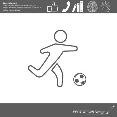 Futbol topu simgesi.