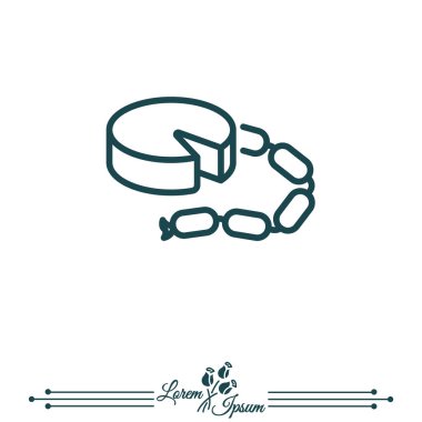 Peynir ve sosis Web satırı simgesi