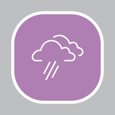 Yağmur simgesi olan bulutweather forecast