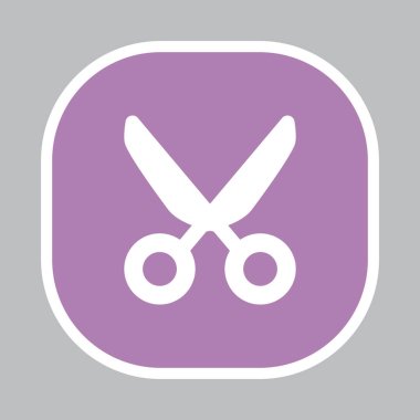 Tasarım makas simgesinin