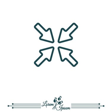 Üst üste gelen ok simgesi