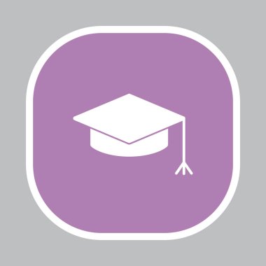 Graduation cap icon clipart