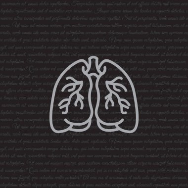 Akciğerler web simgesi