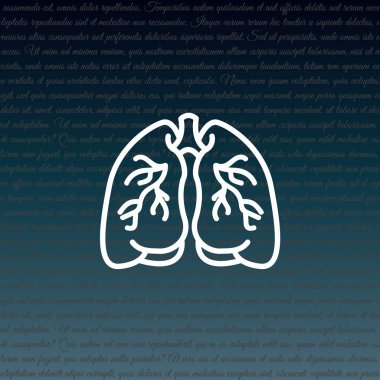 Akciğerler web simgesi