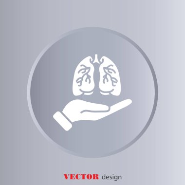 Akciğerler web simgesi