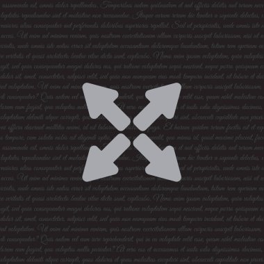  satırı simgesi. Oklar