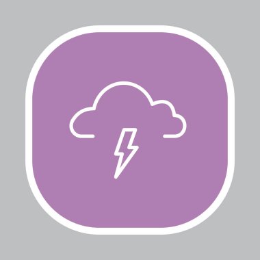 Fırtına simgesiyle bulut