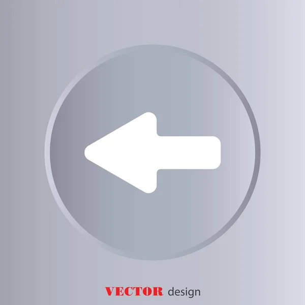 Icono flecha izquierda — Archivo Imágenes Vectoriales