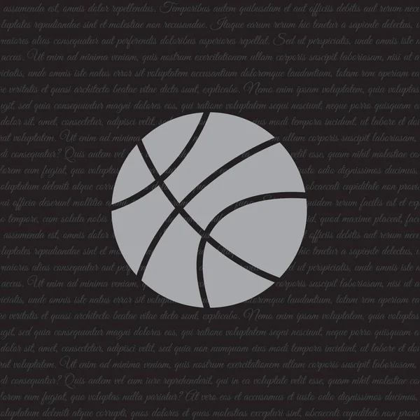 Conception de l'icône de basket-ball — Image vectorielle