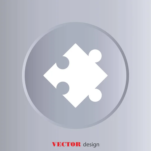 Icono de línea de rompecabezas simple — Vector de stock