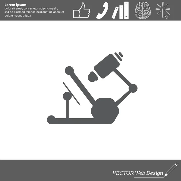 Illustration d'icône de microscope — Image vectorielle