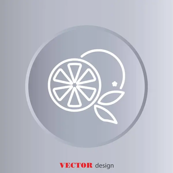 Icône de ligne Web de Orange — Image vectorielle