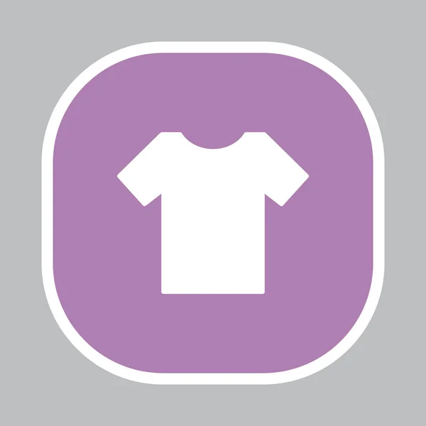 Ícone de roupa camiseta — Vetor de Stock