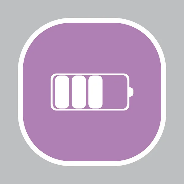 Batteriikonen avgift — Stock vektor