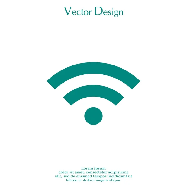 Ícone de sinal Wi-Fi — Vetor de Stock