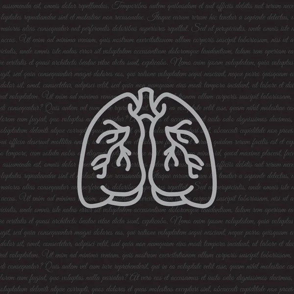 肺 web 图标 — 图库矢量图片