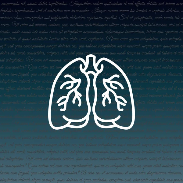 肺の web アイコン — ストックベクタ