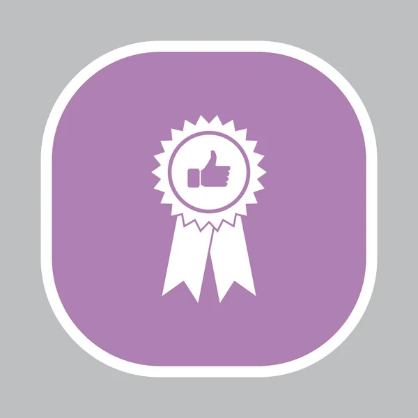 Award platte pictogram — Stockvector