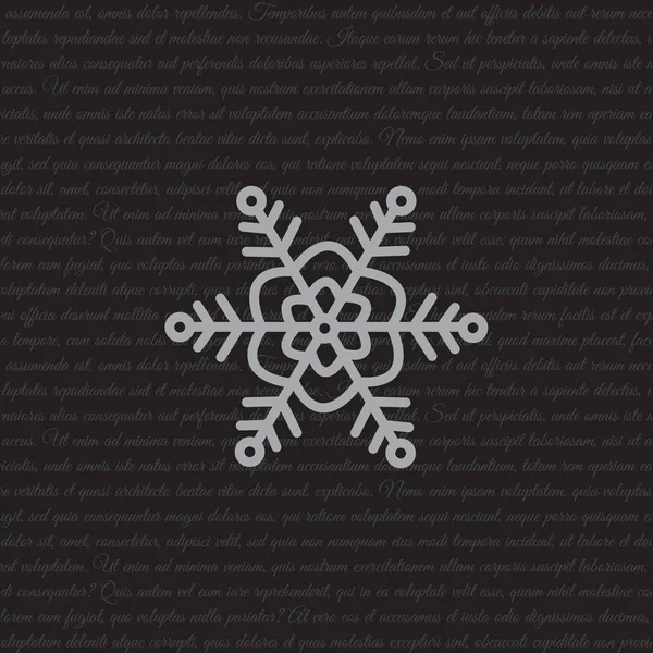 Płaski ikona śnieżynki — Wektor stockowy