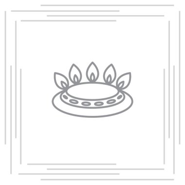 gaz brülörleri basit simgesi