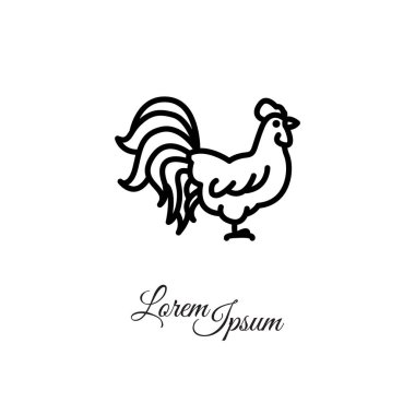 Web satırı simgesi. Horoz