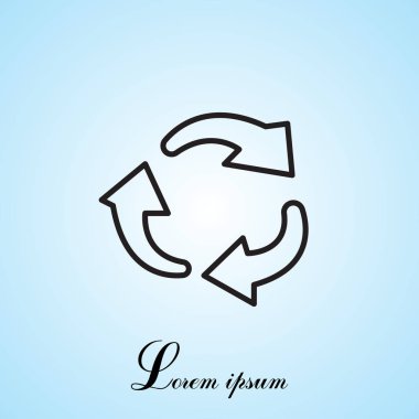  satırı simgesi. Oklar