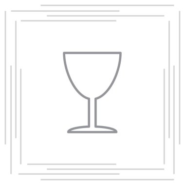 kırılabilir basit simgesi