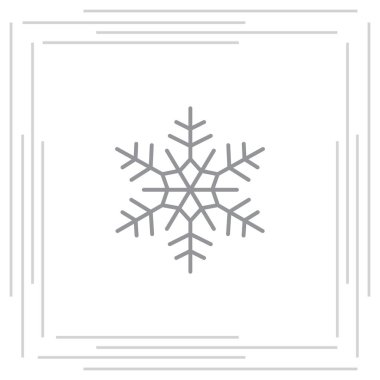 kar tanesi düz simgesi