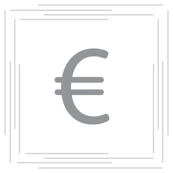 Euro basit simgesi — Stok Vektör