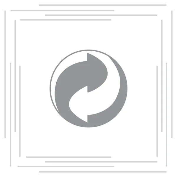 Icono de símbolo de reciclaje — Vector de stock