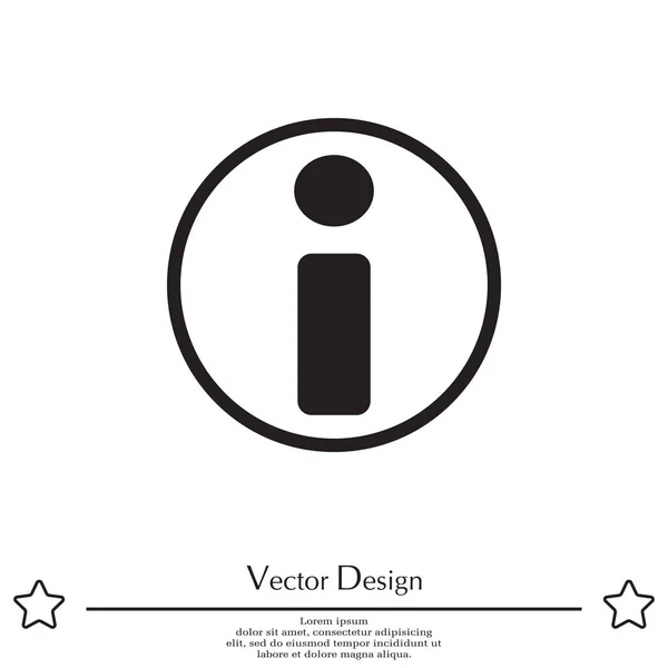 Info icono simple — Vector de stock