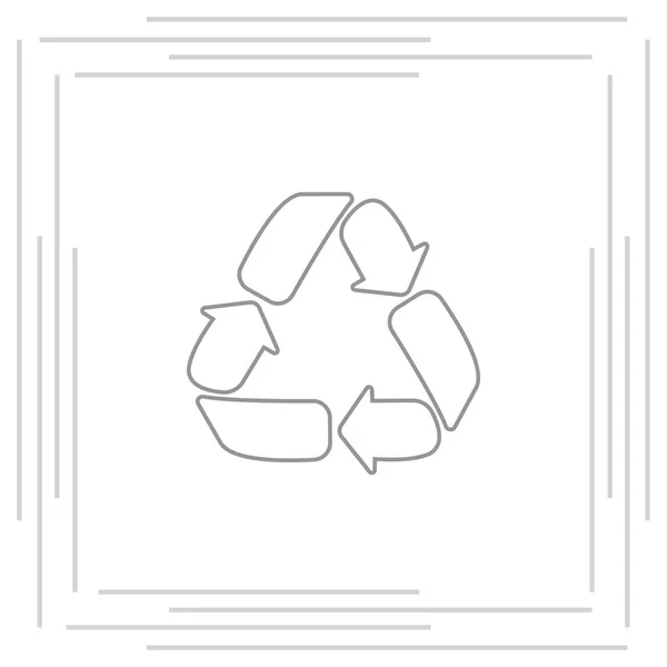 Cartel de reciclaje aislado — Archivo Imágenes Vectoriales