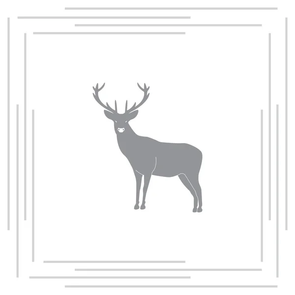 Cerfs avec de grands bois — Image vectorielle