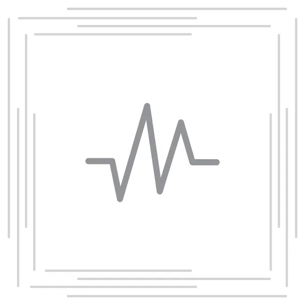 Icono de frecuencia cardíaca — Vector de stock