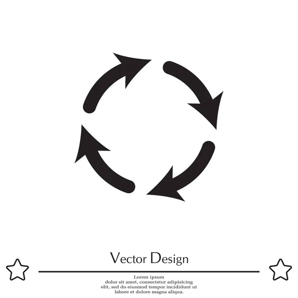 Icono de actualización ilustración — Vector de stock