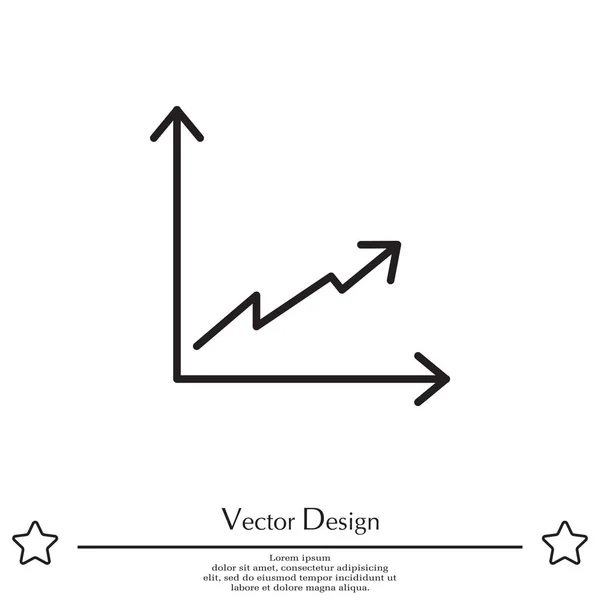 Grafik einfaches Symbol — Stockvektor