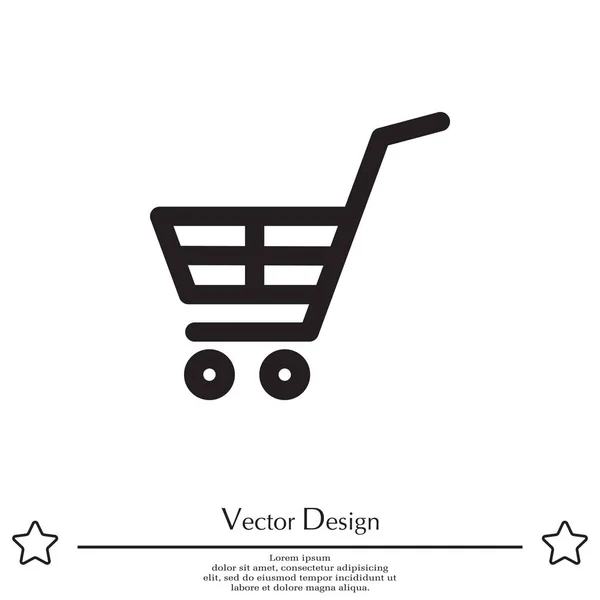 Icono del carrito de compras — Vector de stock