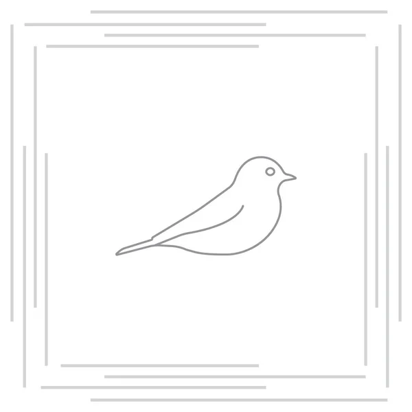 Икона Птичьей линии — стоковый вектор