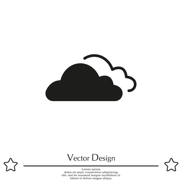 Tiempo icono plano — Vector de stock