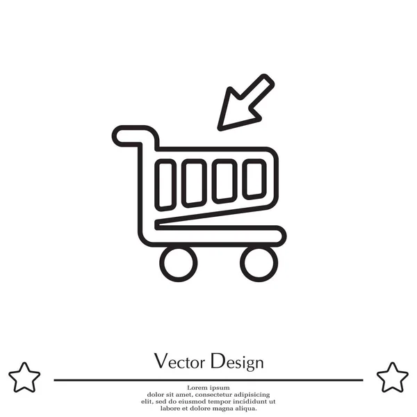 Shopping cart icon — Stock Vector