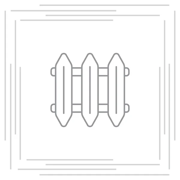 Radiateur icône plate — Image vectorielle