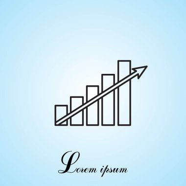 Grafik web satırı simgesi 