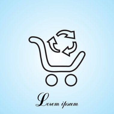 geri dönüşüm basit simgesi