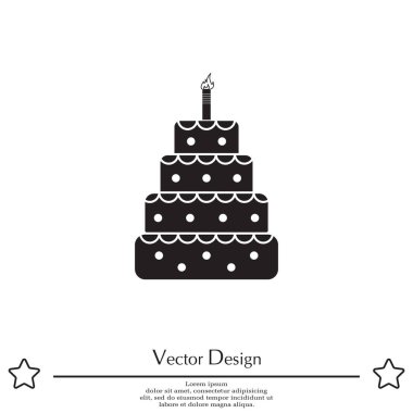 doğum günü pastası web simgesi