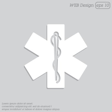 ilk yardım basit simgesi