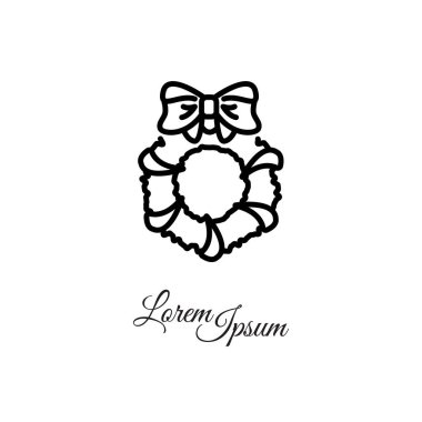 Noel çelenk simgesi