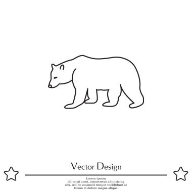 ayı simgesi silüeti