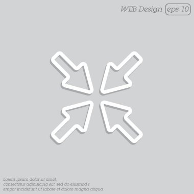 Üst üste gelen ok simgesi