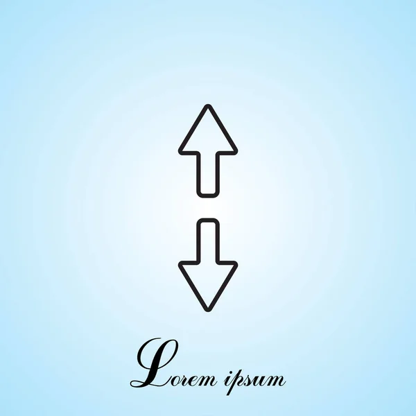 Line icon. Arrows — Stock Vector
